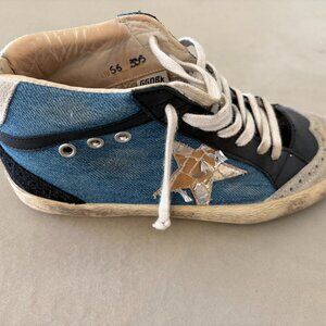 Golden Goose Midstar Sneakers / Denim Leather/ Sz 38 / US 7.5